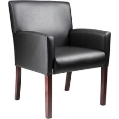 Boss® Reception Room Grouping In Mahogany Finish; Reception Chair