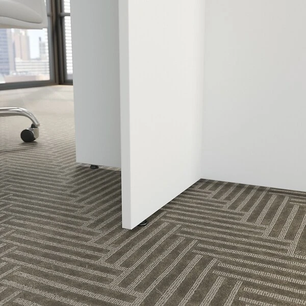 Bush Business Furniture 42W Round Conference Table With Wood Base, White (99TB42RWH) - Image 3