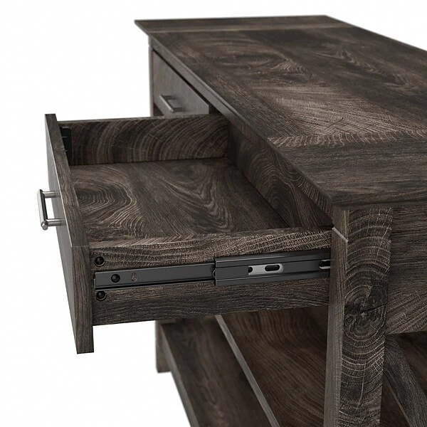 Bush Furniture Key West 47" X 16" Console Table With Drawers And Shelves, Dark Gray Hickory (KWT248GH-03) - Image 8