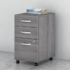 Bush Business Furniture Studio C 3 Drawer Mobile File Cabinet, Platinum Gray (SCF216PGSU)