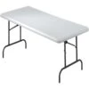 Iceberg IndestrucTable TOO™ 1200 Series Rectangular Folding Table, Platinum, 29"H X 60"W X 30"D