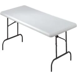 Iceberg IndestrucTable TOO™ 1200 Series Rectangular Folding Table, Platinum, 29"H X 60"W X 30"D