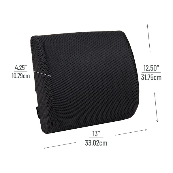 Mind Reader Harmony Collection Foam Back Supports, Black (BACKFOAM-BLK) - Image 2