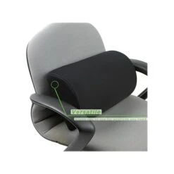 Mind Reader Fabric Backrest And Footrest, Black (BKFTFOAM-BLK)