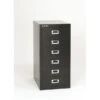 Bisley® 6-Drawer Steel Vertical File Cabinet, Black, Letter/A4 (MD6-BK)