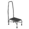 Drive Medical Heavy Duty Bariatric Footstool With Rubber Platform; With Handrail