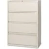 Lorell Receding Lateral File With Roll Out Shelves, Putty, 36"