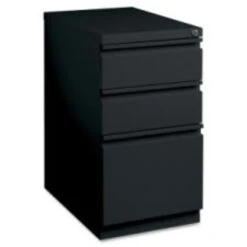 Lorell Mobile File Pedestal, Black, 15" X 19.9" X 27.8"