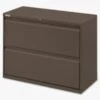 Lorell Fortress Series 42'' Lateral File, Medium Tone, 2 X File Drawer(s)