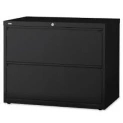 Lorell Lateral Files, Black, 2 X File Drawer(s)