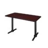 Regency 48-inch Metal & Wood Training Table, Mahogany (MTRCT4824MH)
