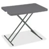 Iceberg IndestrucTable TOO Folding Table, Rectangle Top, X-shaped Base, 30" L X 20" W X 28" H, Charcoal
