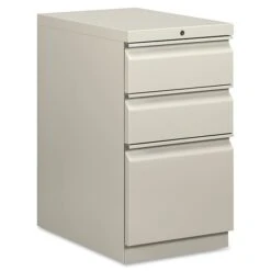 HON Mobile Pedestal, Box/Box/File, 20"D, Light Gray (BSXHBMP2BQ)