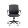 Poppin Dark Gray Max Task Chair, Mid Back, Charcoal Frame