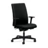 HON® Ignition® Mid-Back Office Chair, Black Fabric, Seat: 20"W X 17"D; Back: 19"W X 24"H