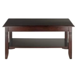 Winsome Nolan 18.03" X 37" X 21.02" Composite Wood Coffee Table, Cappuccino