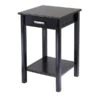 Winsome Liso Composite Wood End Table/Printer Table, Dark Espresso, 31.1"H X 20 1/2"W X 20 1/2"D