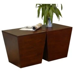 Winsome Mesa 18" X 18 1/2" X 18 1/2" Wood Storage Cube Or End Table, Brown
