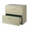 Space Solutions 2-Drawer Lateral File Cabinet, Letter-Width, Putty, 30" Wide (19295)