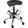 Safco® Sit-Star Stool Polyurethane Foam Drafting, Black