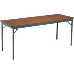 Rectangular Folding Table, 30Hx24Wx72"L