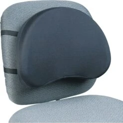 Kantek Deluxe Back Support, 15-1/2W X 3D X 11H, Black