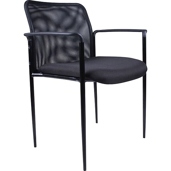 Boss Fabric Guest Chair, Black (B6909-BK) - Image 4