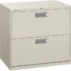 HON® Brigade® 600 Series Lateral, 2-Drawer, Light Gray, 19.25"D