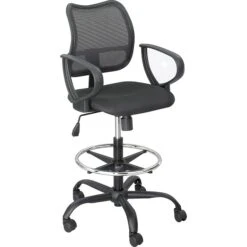 Safco Vue Loop Armrest, Black, Pair (3396BL)