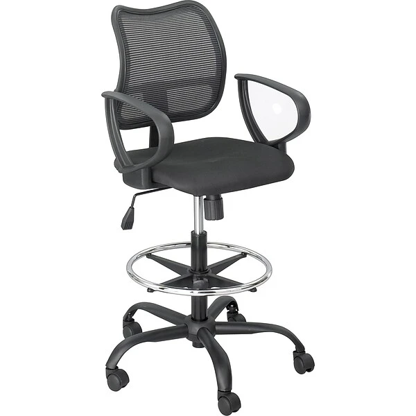 Safco Vue Loop Armrest, Black, Pair (3396BL)