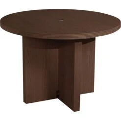 Safco Aberdeen Round Table, Mocha, 29 1/2"H X 42" Diameter (ACTR42LDC)