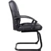 Boss Leather Guest Chair, Black (B7309)