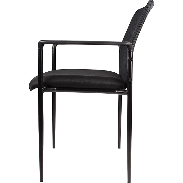 Boss Fabric Guest Chair, Black (B6909-BK) - Image 2
