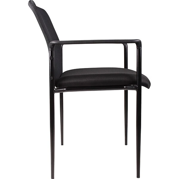 Boss Fabric Guest Chair, Black (B6909-BK) - Image 3
