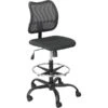 Safco Vue Nylon Mesh Back Fabric Computer And Desk Chair, Black (3395BL)