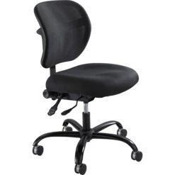 Safco Vue Ergonomic Mesh Computer & Desk Big & Tall Chair, 500 Lb. Capacity, Black (3397BL)