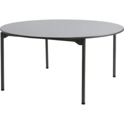 Iceberg Maxx Legroom Round Folding Table, Gray, 29 1/2"H X 60" Diameter