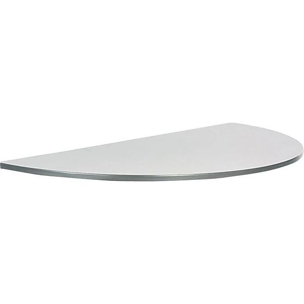 Impromptu® Mobile Training Table, Half Round Top - 48 X 24" Gray - Image 2