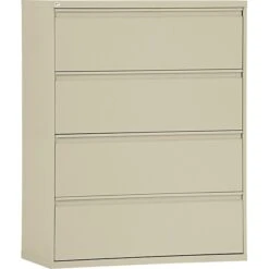 Alera® Lateral File Cabinets, 4-Drawer, 42", Putty