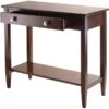Winsome Richmond 33.98" X 29.92" X 15.69" Wood Console Hall Table Tapered Leg, Brown