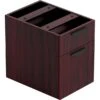 Offices To Go® Hanging Box/File Pedestal, 2-Drawer, American Mahogany Laminate, 19"H X 15"W X 22"D