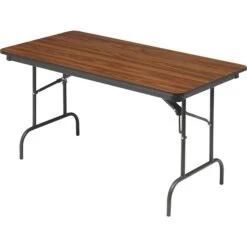 IcebergĀ® Premium Wood Laminate Folding Tables, 60x30", Oak