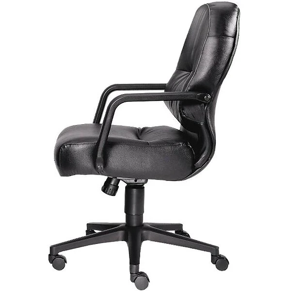 HONĀ® 2090 Series Leather Executive Mid-Back Chair, Black - Image 3