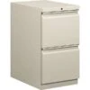 Hon® Brigade® 2-Drawer Mobile Pedestal Lateral File Cabinet, Light Gry, Lttr (33823RQ)