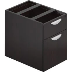 Offices To Go® Superior Laminate Box/File Pedestal, American Espresso, 19"H X 16"W X 22"D