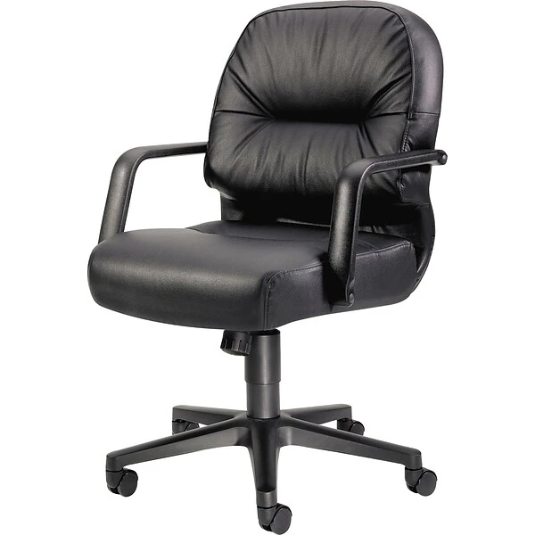 HONĀ® 2090 Series Leather Executive Mid-Back Chair, Black - Image 5