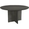 Safco Medina Round Conference Table, Gray Steel, 29 1/2"H X 48"dia.