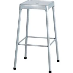 Safco Bar Steel Back Nylon Backless Stool, Silver (6606SL)
