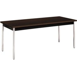 HON® Utility Table In Mocha, 72"x30", Rectangular