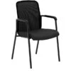 HON Instigate Mesh/Fabric Back Stacking Multi-Purpose Chair, Fixed Arms, Black (BSXVL518ES10)